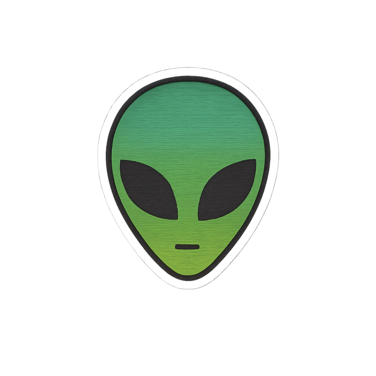Alien Vibe Kiss-Cut Stickers - Whimsical Decor, Laptop Stickers, Cute Gift, Sci-Fi Lovers, Customizable Designs