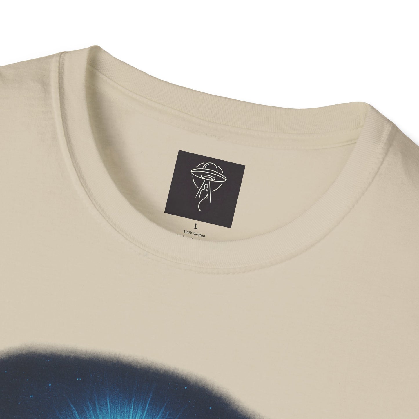Sacred Glow Unisex T-Shirt, Spiritual Tee, Jesus Graphic Shirt, Inspirational Apparel, Christian Gift, Casual Wear, UFO