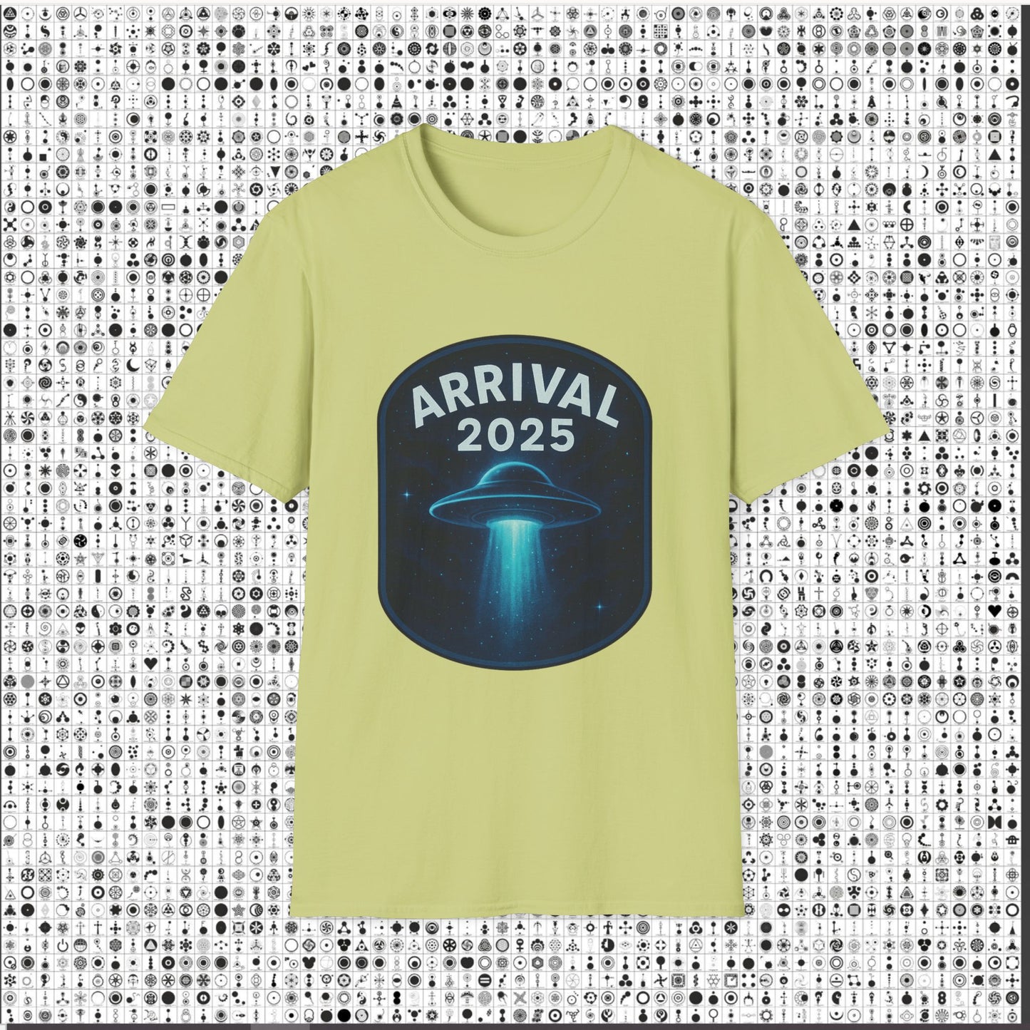 Unisex UFO Arrival 2025 T-Shirt, Funny Graphic Tee, Gift for Space Lovers, Sci-Fi Apparel, Alien Enthusiast Shirt, Casual Wear