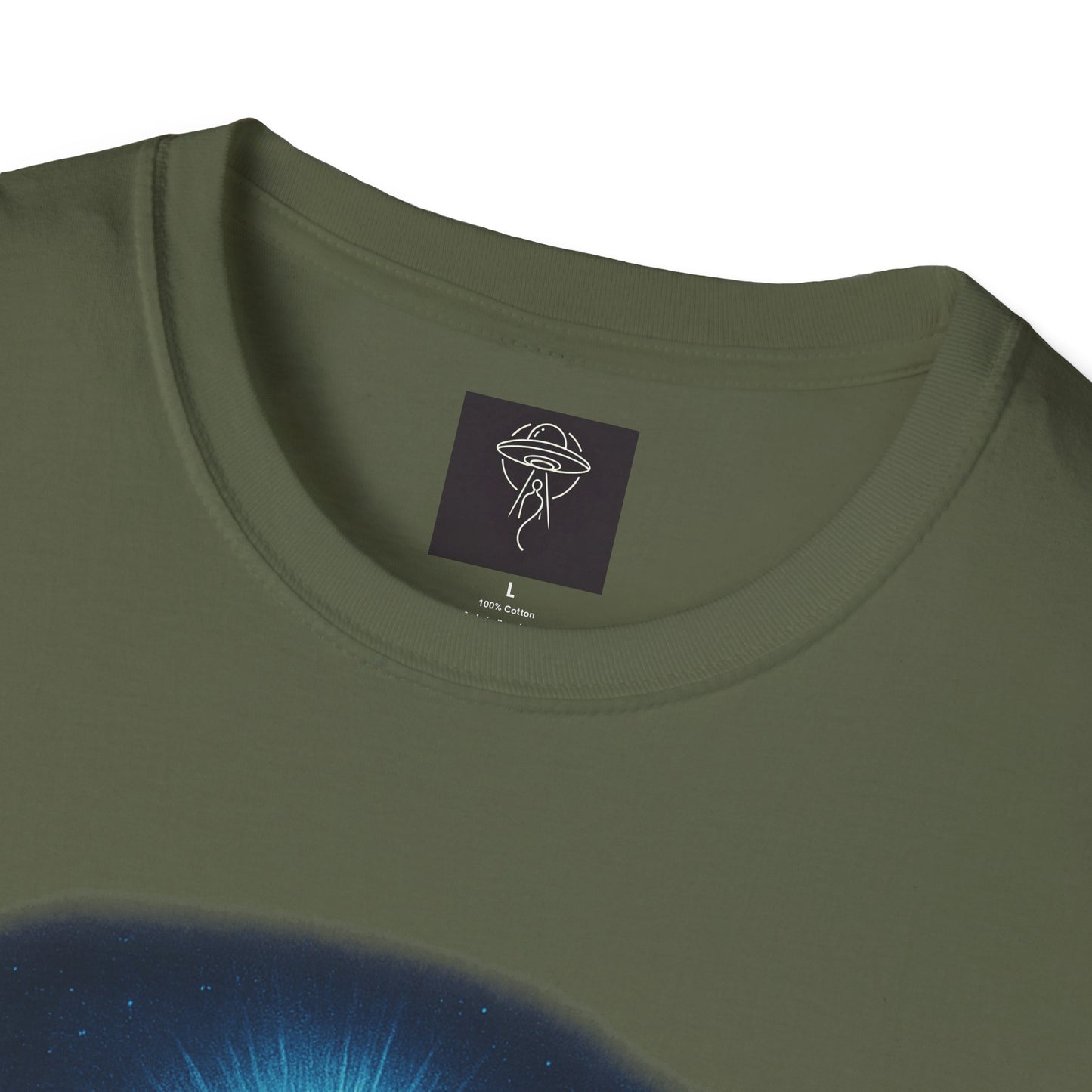 Sacred Glow Unisex T-Shirt, Spiritual Tee, Jesus Graphic Shirt, Inspirational Apparel, Christian Gift, Casual Wear, UFO
