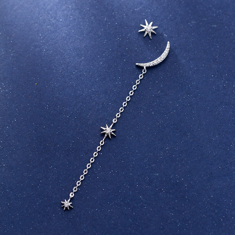 🌙✨ Star & Moon Drop Earrings – Balance in the Cosmos