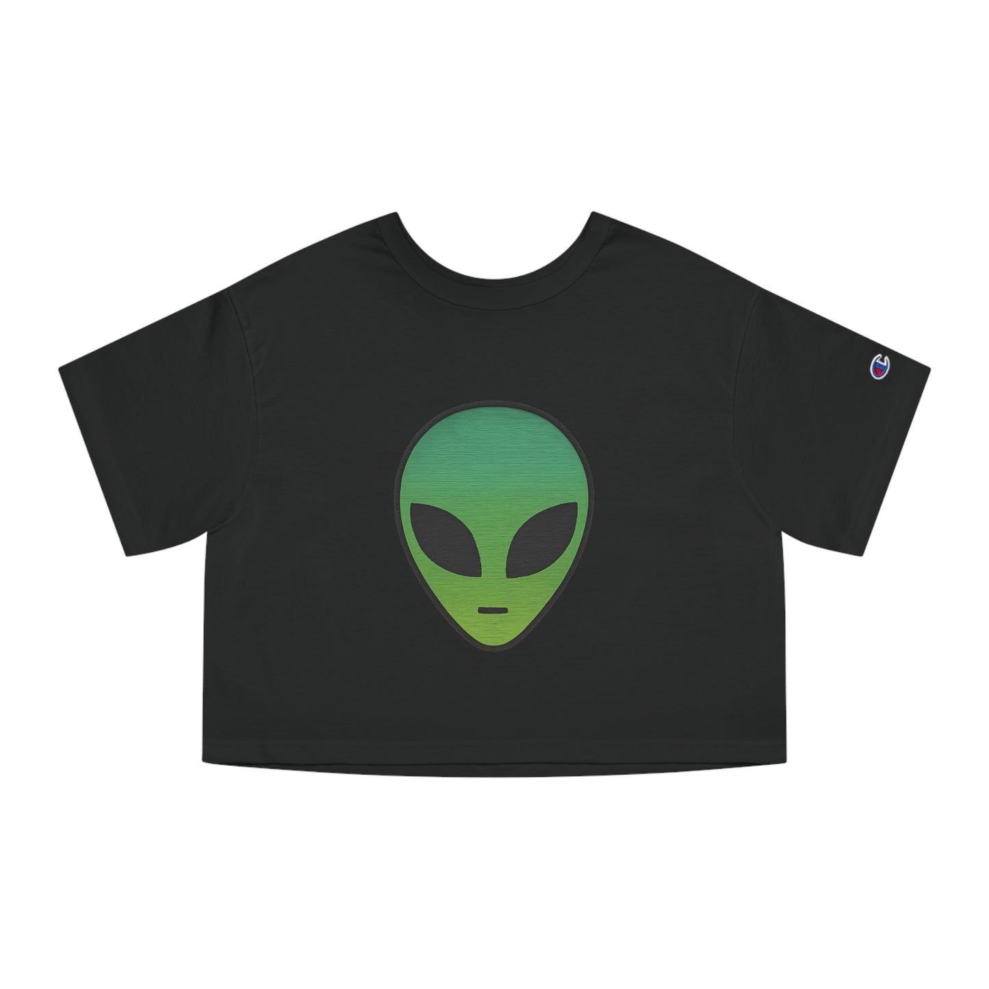 Cropped T-Shirt with Alien Design, Stylish Summer Top, Gift for Sci-Fi Lovers, Casual Wear, Unique Graphic Tee