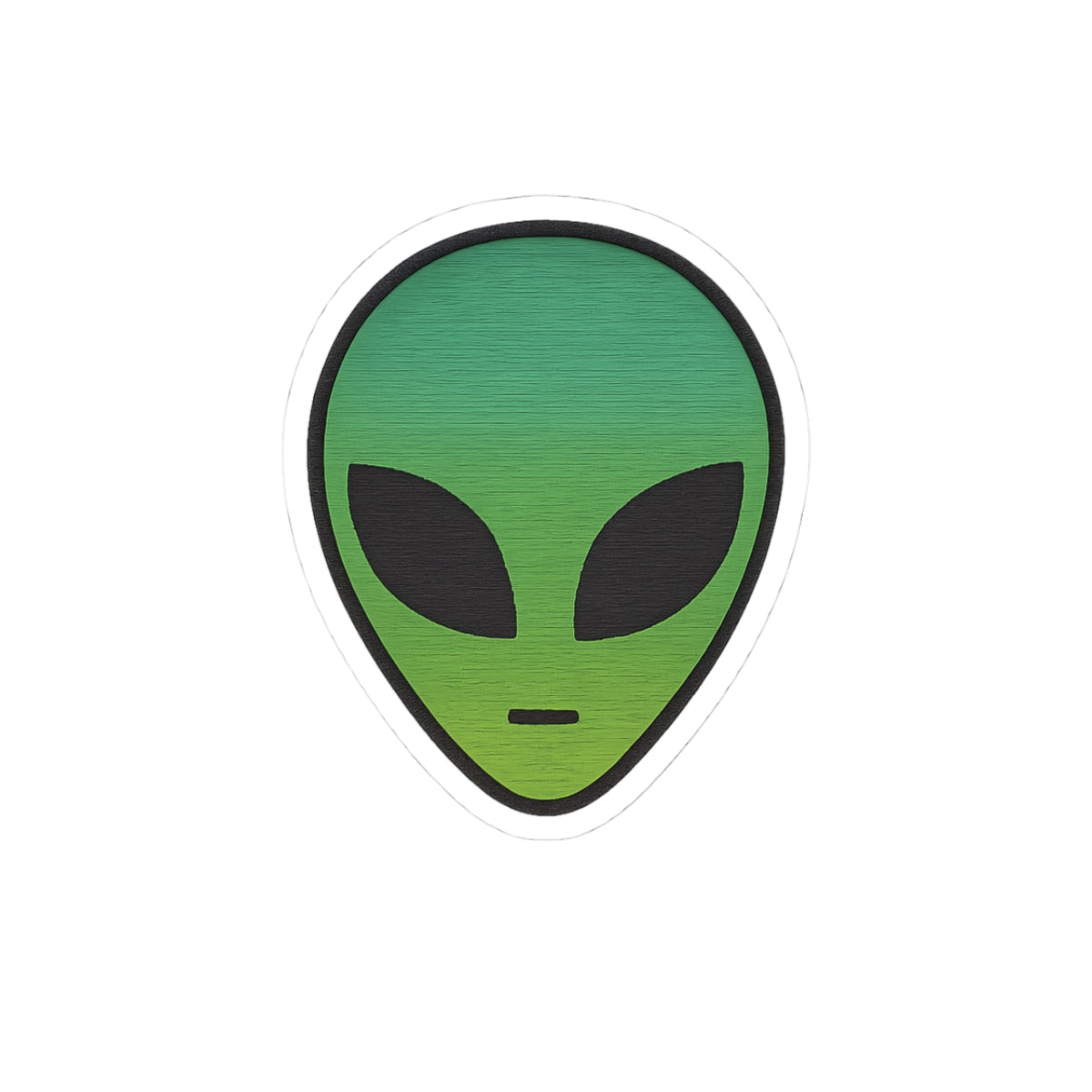Alien Vibe Kiss-Cut Stickers - Whimsical Decor, Laptop Stickers, Cute Gift, Sci-Fi Lovers, Customizable Designs
