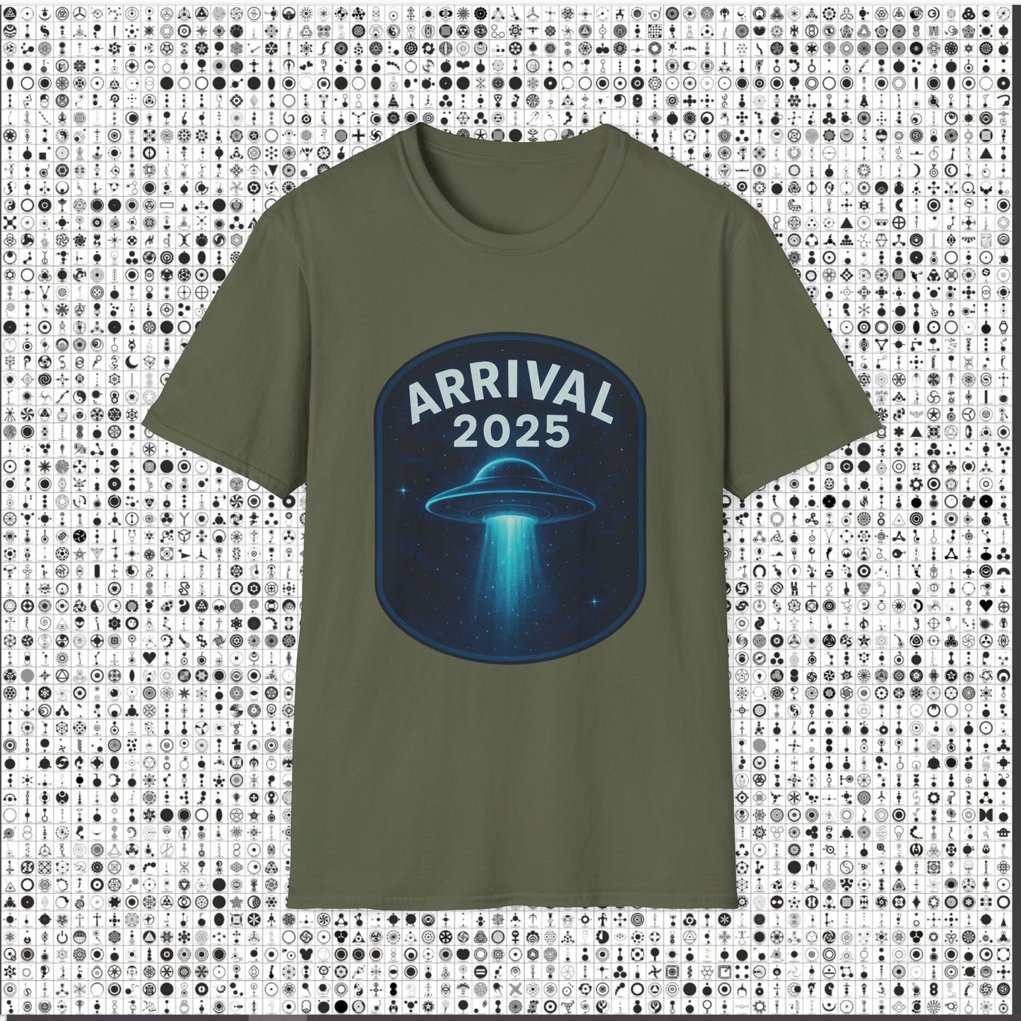 Unisex UFO Arrival 2025 T-Shirt, Funny Graphic Tee, Gift for Space Lovers, Sci-Fi Apparel, Alien Enthusiast Shirt, Casual Wear