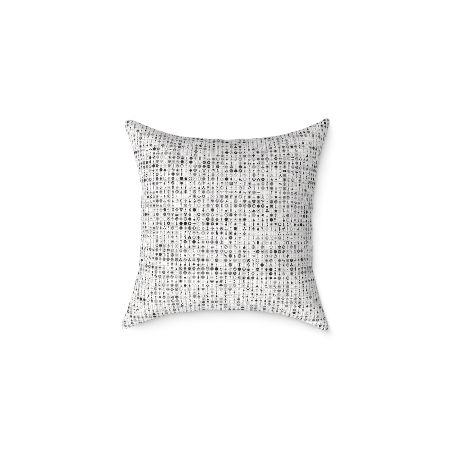 Crop Circles Square Poly Canvas Pillow - Modern Minimalist Home Decor, Cushion for Living Room, Cozy Throw Pillows, Gift for Housewarming