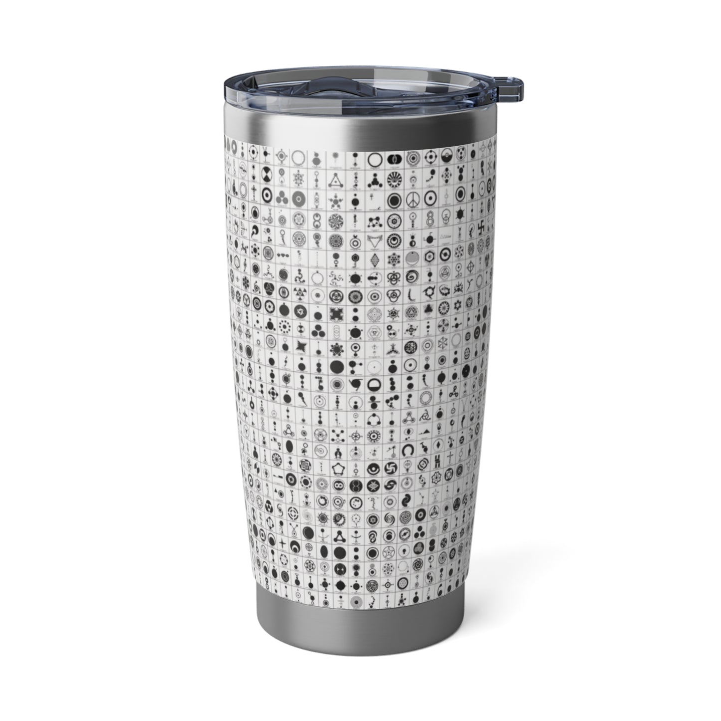 Crop Circles Vagabond 20oz Tumbler, Travel Mug, Stylish Drinkware, Adventure Companion, Unique Gift for Travelers, Modern Design