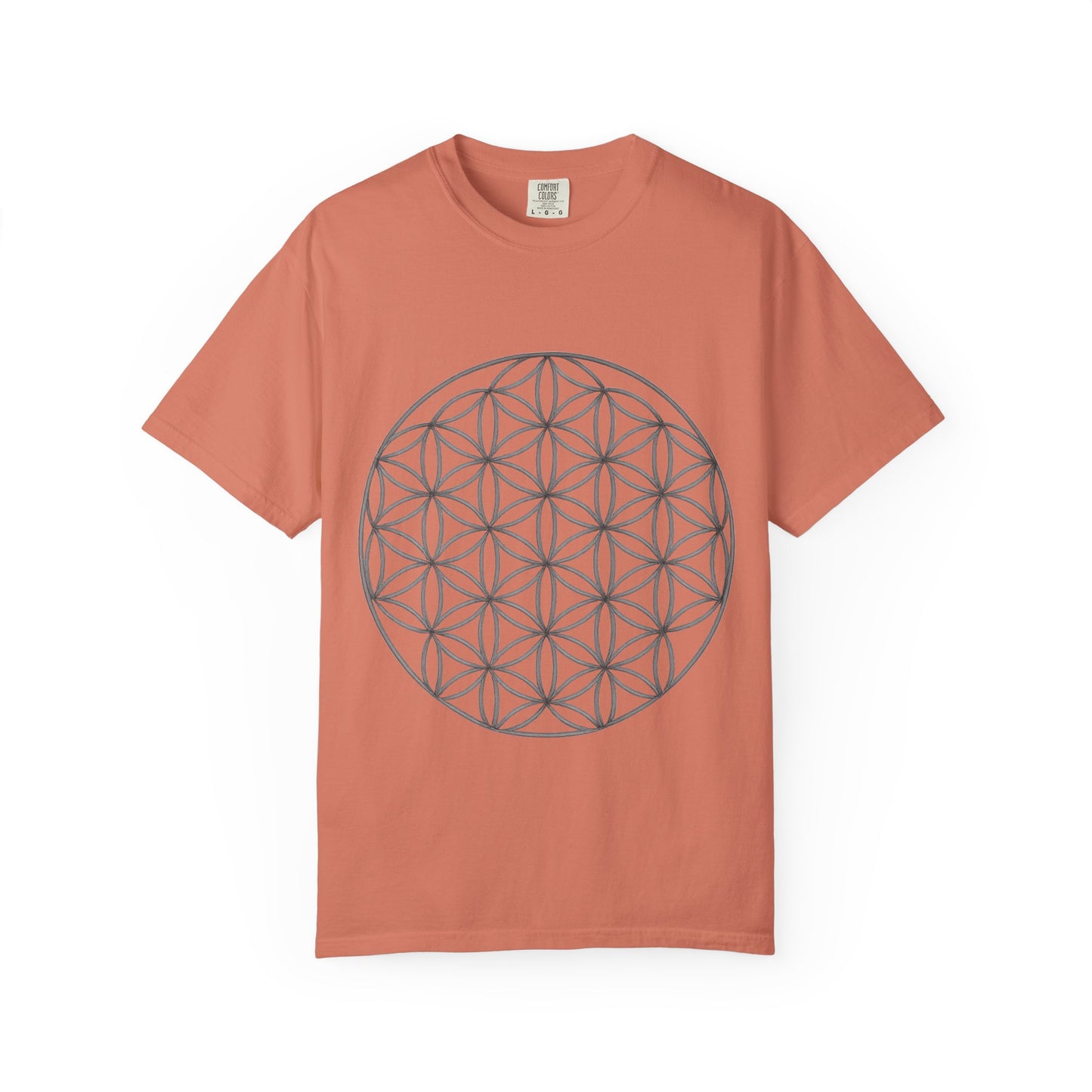 Flower of Life Unisex T-shirt - Mindful Gift, Spiritual Apparel, Cosmic Vibes, Meditation Shirt, Eco-friendly Fashion