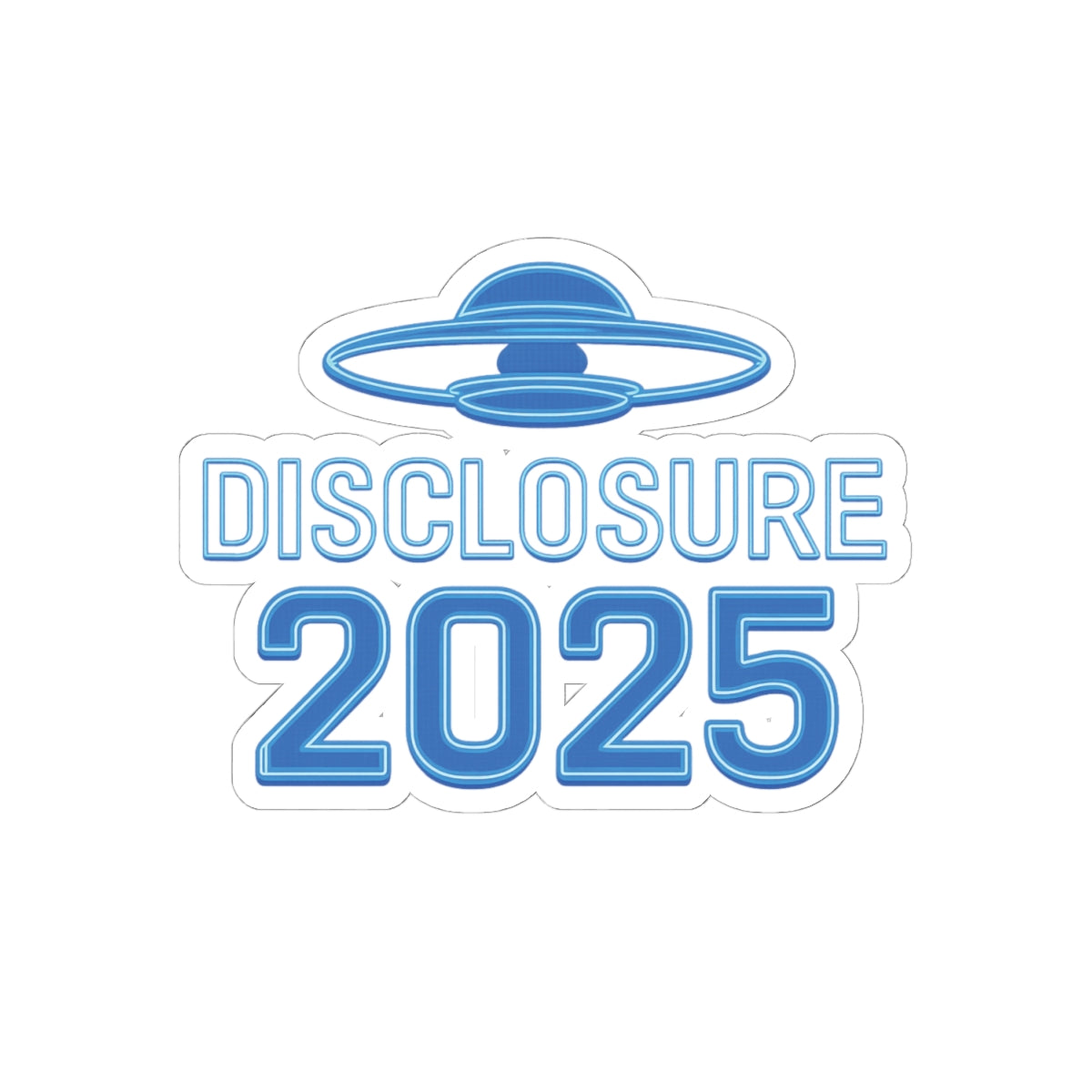 Sticker: UFO Disclosure Sticker 2025