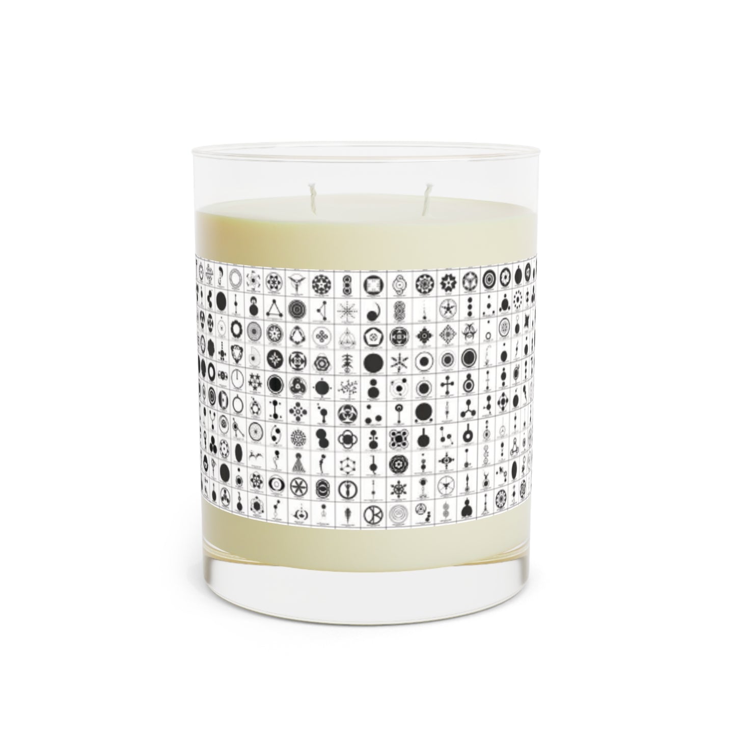 Crop Circles Elegant Black & White Scented Candle - Aromatic Home Decor, Relaxing Gift for Her, Modern Candle, Peaceful Ambiance