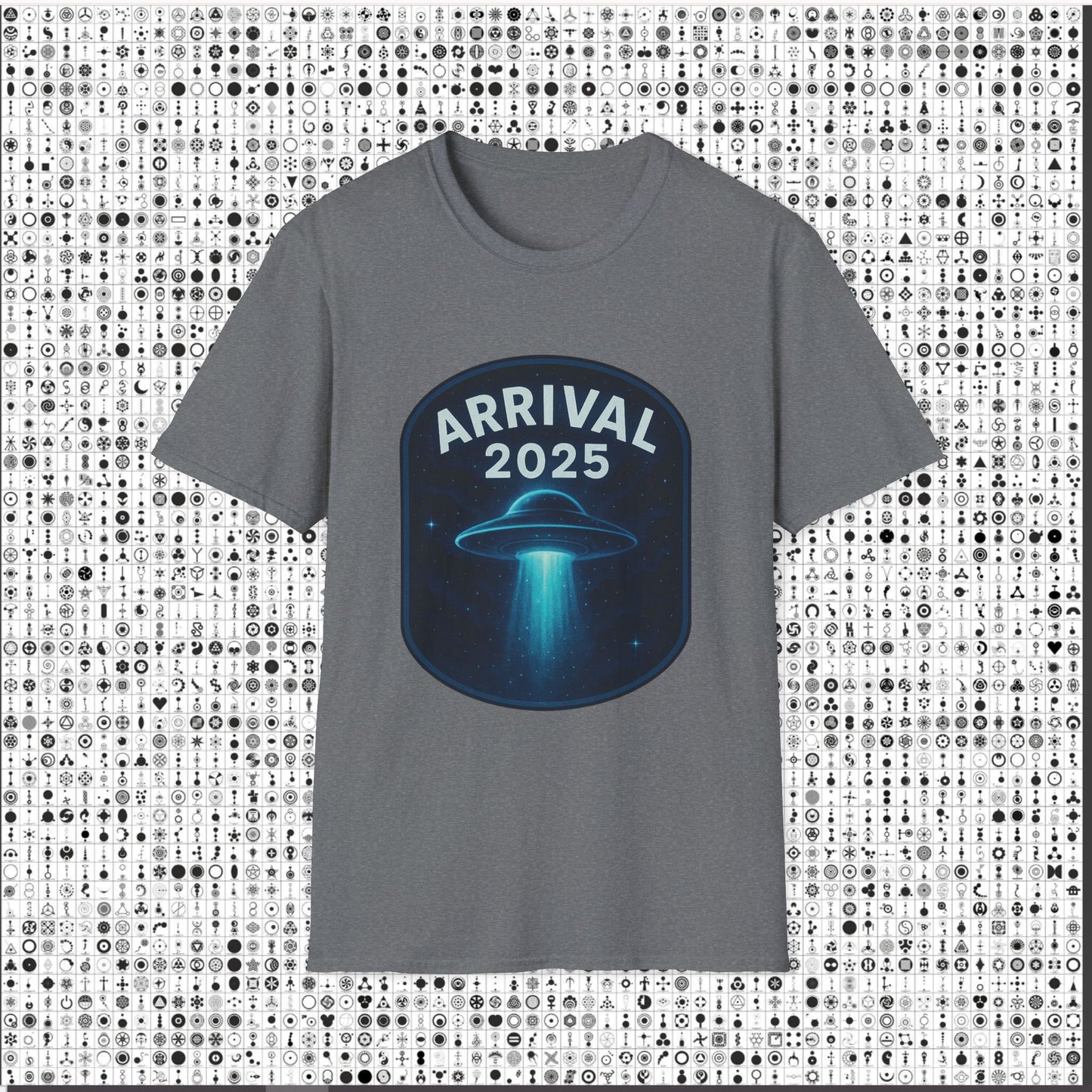 Unisex UFO Arrival 2025 T-Shirt, Funny Graphic Tee, Gift for Space Lovers, Sci-Fi Apparel, Alien Enthusiast Shirt, Casual Wear