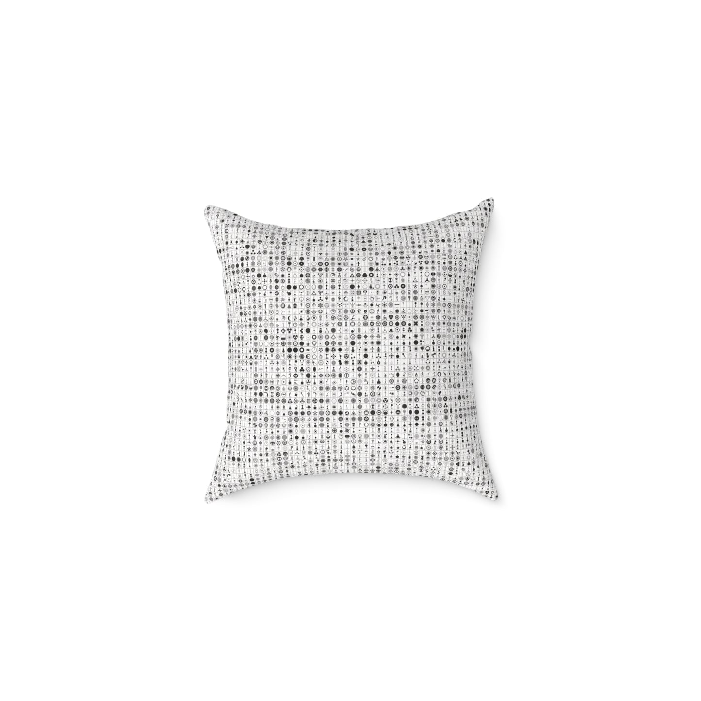 Crop Circles Square Poly Canvas Pillow - Modern Minimalist Home Decor, Cushion for Living Room, Cozy Throw Pillows, Gift for Housewarming
