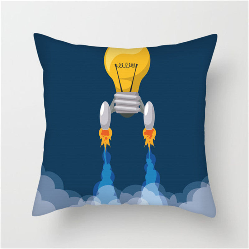 π Spaceship & Astronaut Pillow Cover β Comfort from the Cosmos