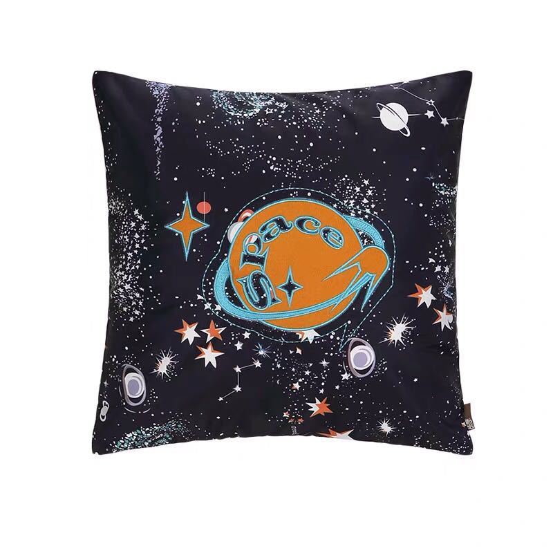 π Spaceship & Astronaut Pillow Cover β Comfort from the Cosmos