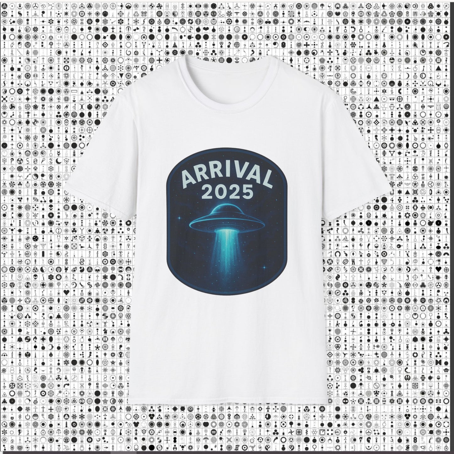 Unisex UFO Arrival 2025 T-Shirt, Funny Graphic Tee, Gift for Space Lovers, Sci-Fi Apparel, Alien Enthusiast Shirt, Casual Wear