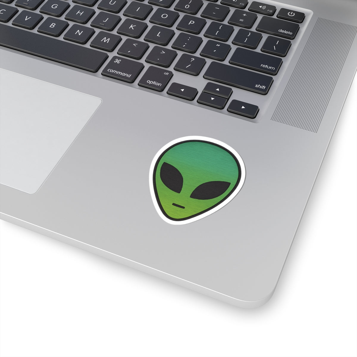 Alien Vibe Kiss-Cut Stickers - Whimsical Decor, Laptop Stickers, Cute Gift, Sci-Fi Lovers, Customizable Designs