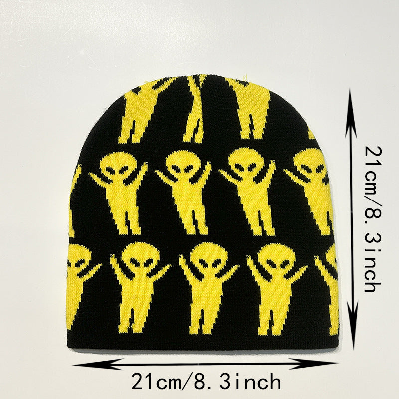 🧶 Alien Knit Beanie – Warmth from the Stars