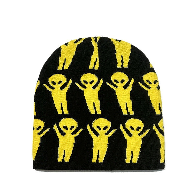 🧶 Alien Knit Beanie – Warmth from the Stars