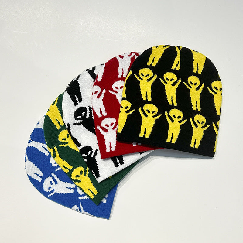 🧶 Alien Knit Beanie – Warmth from the Stars