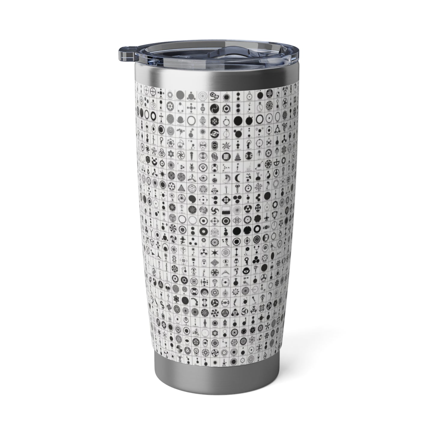 Crop Circles Vagabond 20oz Tumbler, Travel Mug, Stylish Drinkware, Adventure Companion, Unique Gift for Travelers, Modern Design
