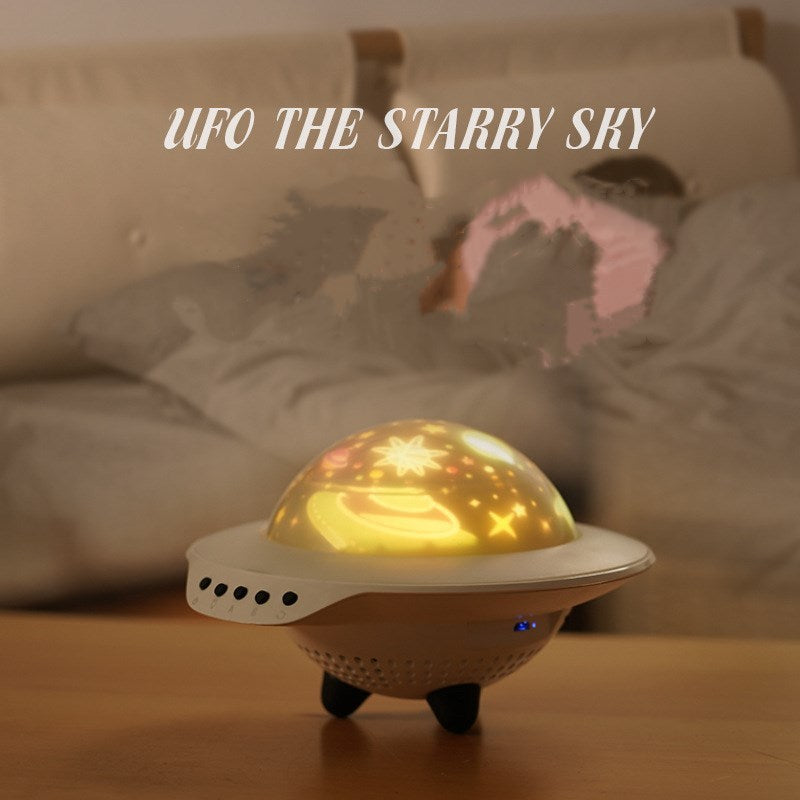 💡 UFO Star Projector Night Light – Dream Under a Friendly Sky