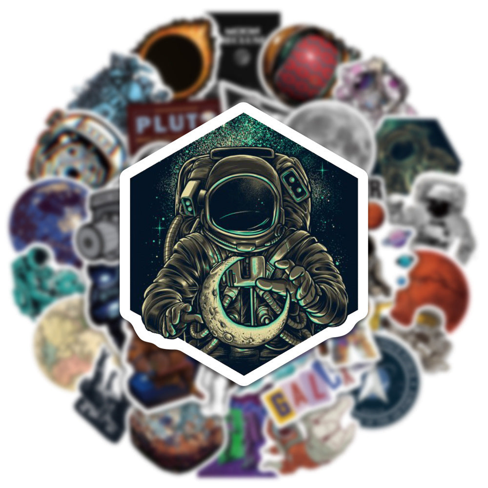 🐾 Space Animal Astronaut Sticker Set – Companions of the Cosmos