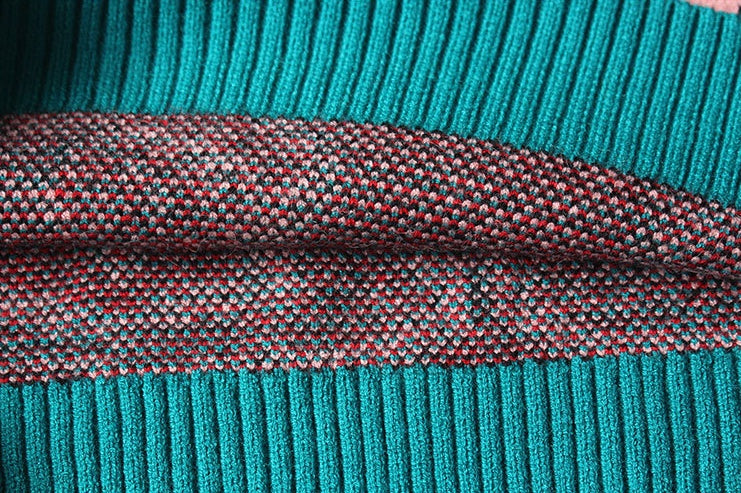 🧶 Vintage UFO Jacquard Sweater – Stay Warm, Stay Weird