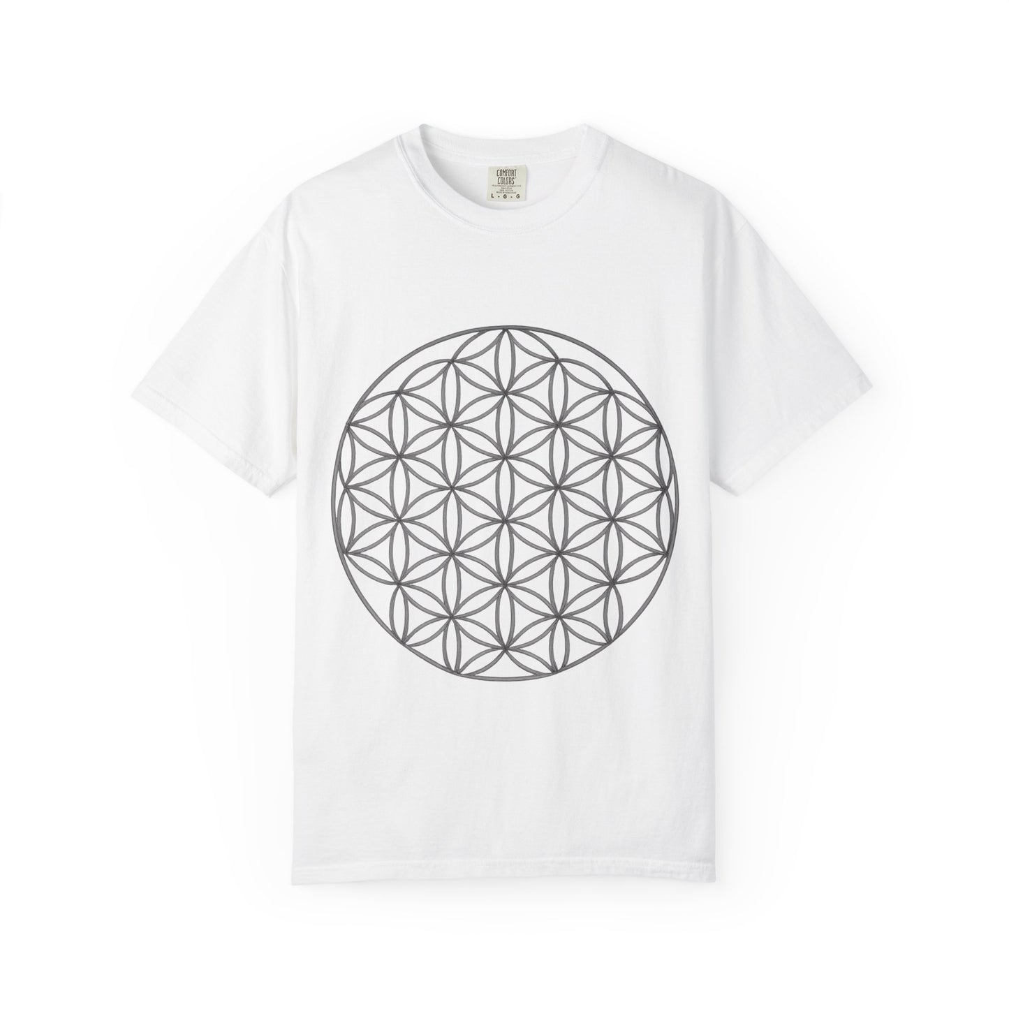 Flower of Life Unisex T-shirt - Mindful Gift, Spiritual Apparel, Cosmic Vibes, Meditation Shirt, Eco-friendly Fashion