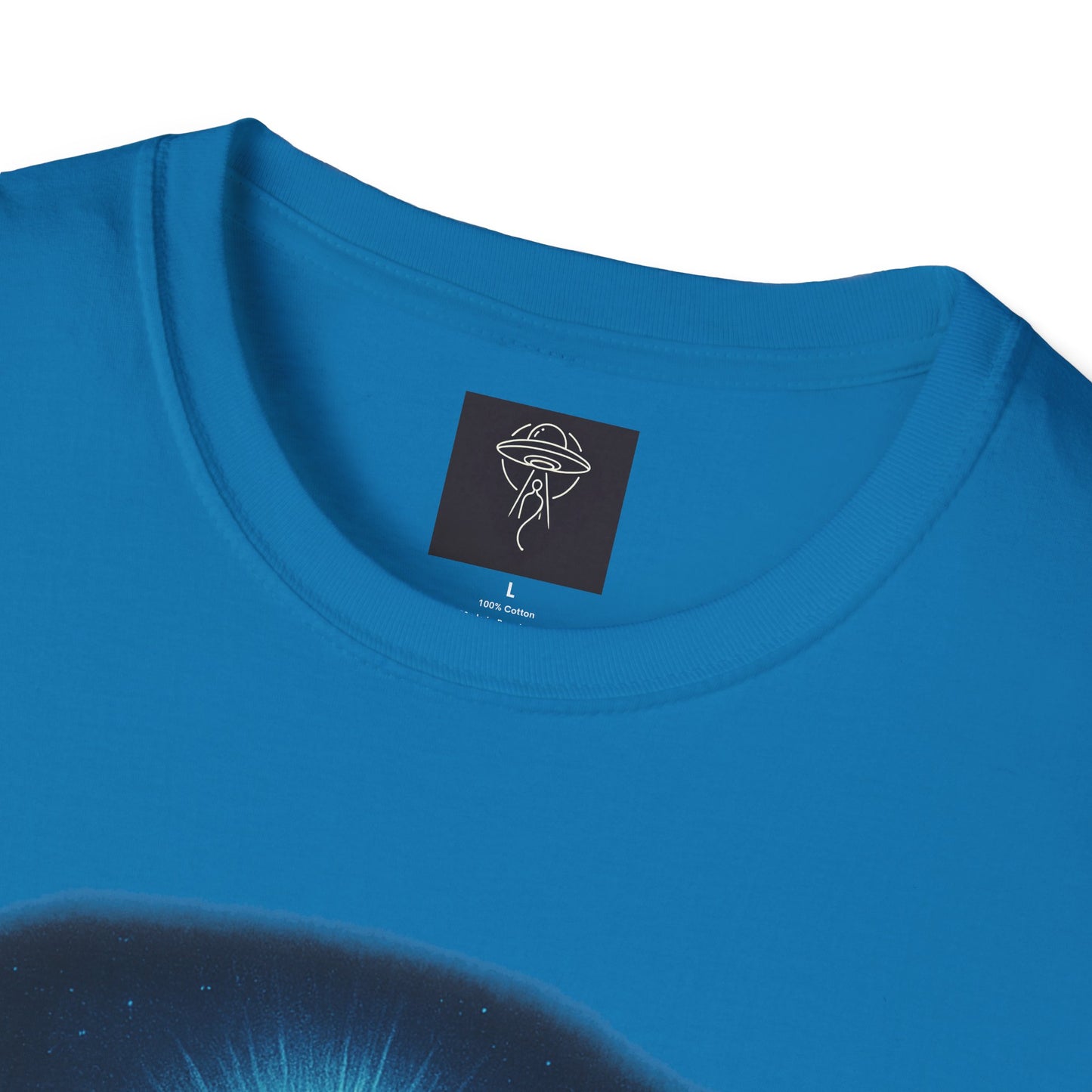 Sacred Glow Unisex T-Shirt, Spiritual Tee, Jesus Graphic Shirt, Inspirational Apparel, Christian Gift, Casual Wear, UFO