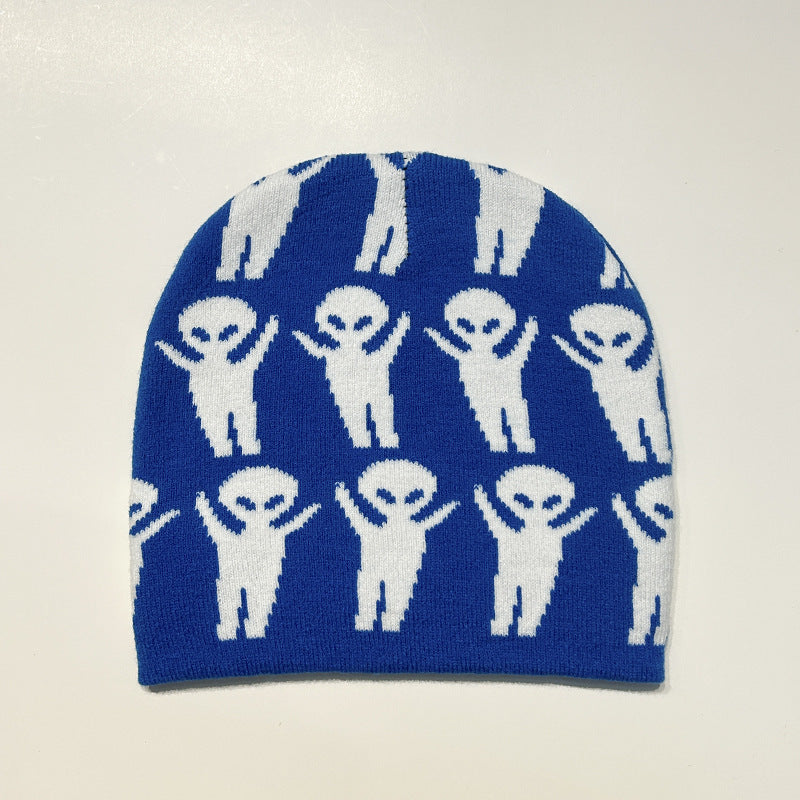 🧶 Alien Knit Beanie – Warmth from the Stars