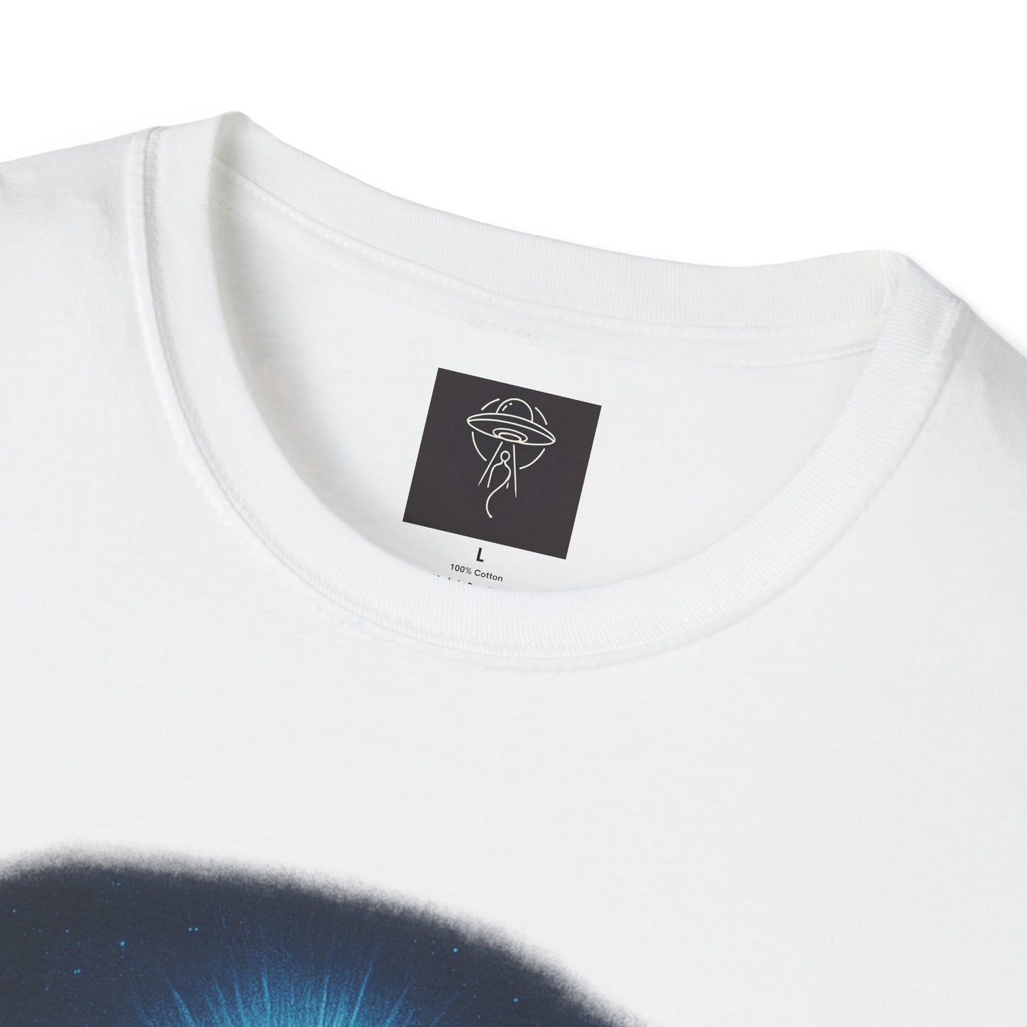 Sacred Glow Unisex T-Shirt, Spiritual Tee, Jesus Graphic Shirt, Inspirational Apparel, Christian Gift, Casual Wear, UFO