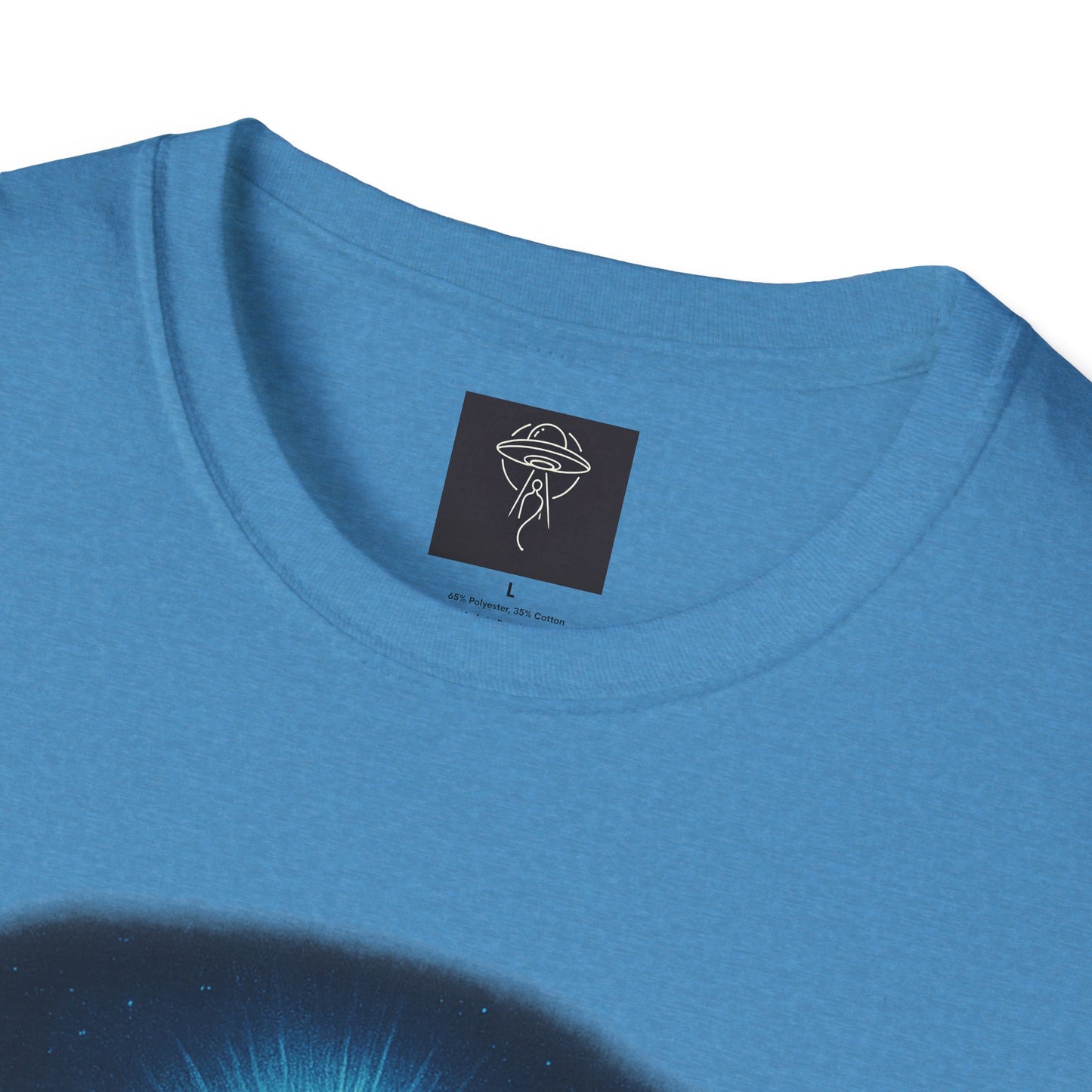 Sacred Glow Unisex T-Shirt, Spiritual Tee, Jesus Graphic Shirt, Inspirational Apparel, Christian Gift, Casual Wear, UFO