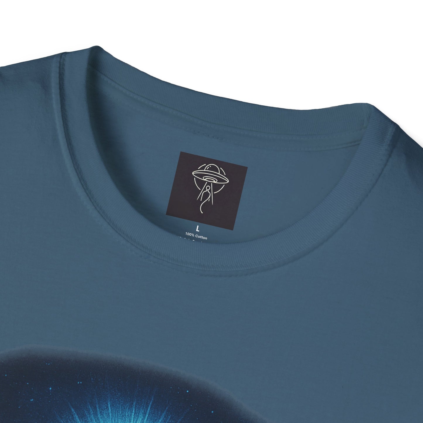 Sacred Glow Unisex T-Shirt, Spiritual Tee, Jesus Graphic Shirt, Inspirational Apparel, Christian Gift, Casual Wear, UFO