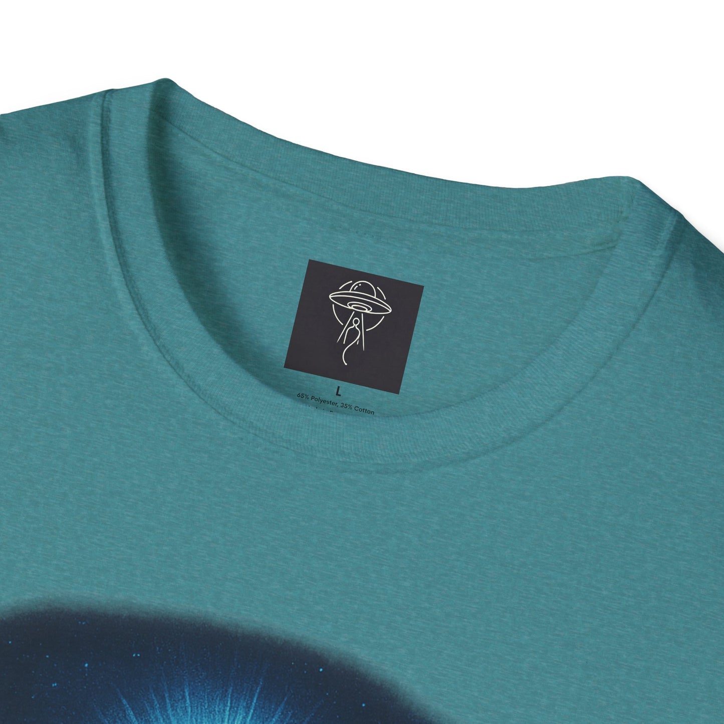 Sacred Glow Unisex T-Shirt, Spiritual Tee, Jesus Graphic Shirt, Inspirational Apparel, Christian Gift, Casual Wear, UFO