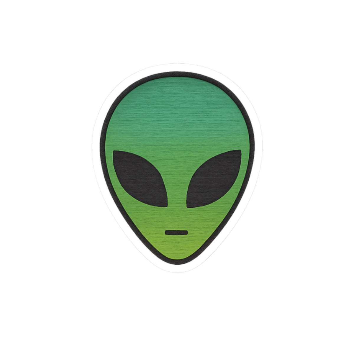 Alien Vibe Kiss-Cut Stickers - Whimsical Decor, Laptop Stickers, Cute Gift, Sci-Fi Lovers, Customizable Designs