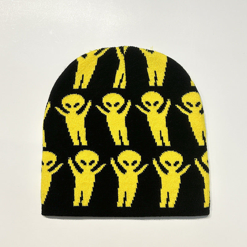 🧶 Alien Knit Beanie – Warmth from the Stars
