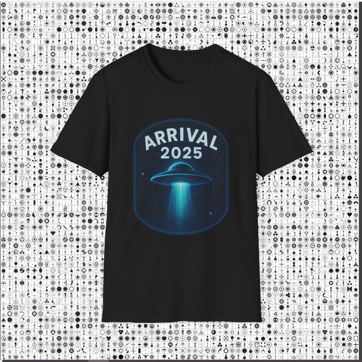 Unisex UFO Arrival 2025 T-Shirt, Funny Graphic Tee, Gift for Space Lovers, Sci-Fi Apparel, Alien Enthusiast Shirt, Casual Wear