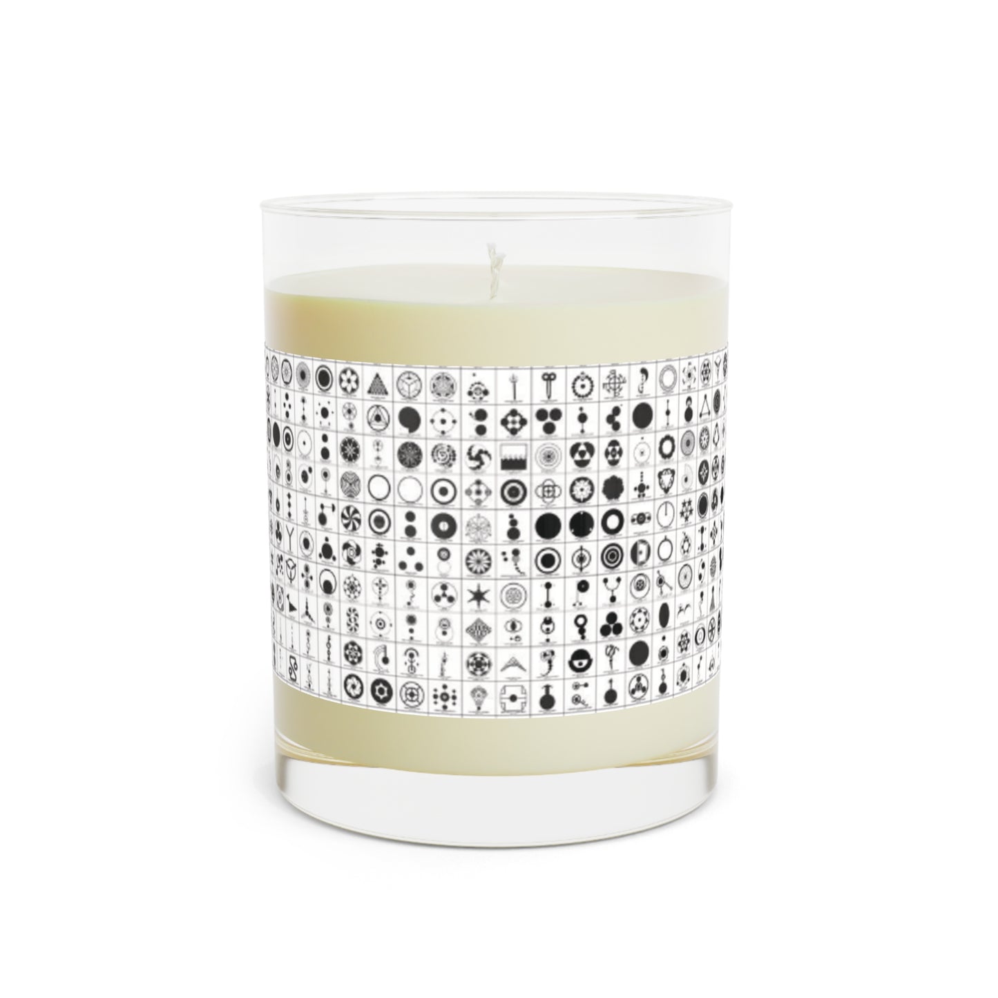 Crop Circles Elegant Black & White Scented Candle - Aromatic Home Decor, Relaxing Gift for Her, Modern Candle, Peaceful Ambiance