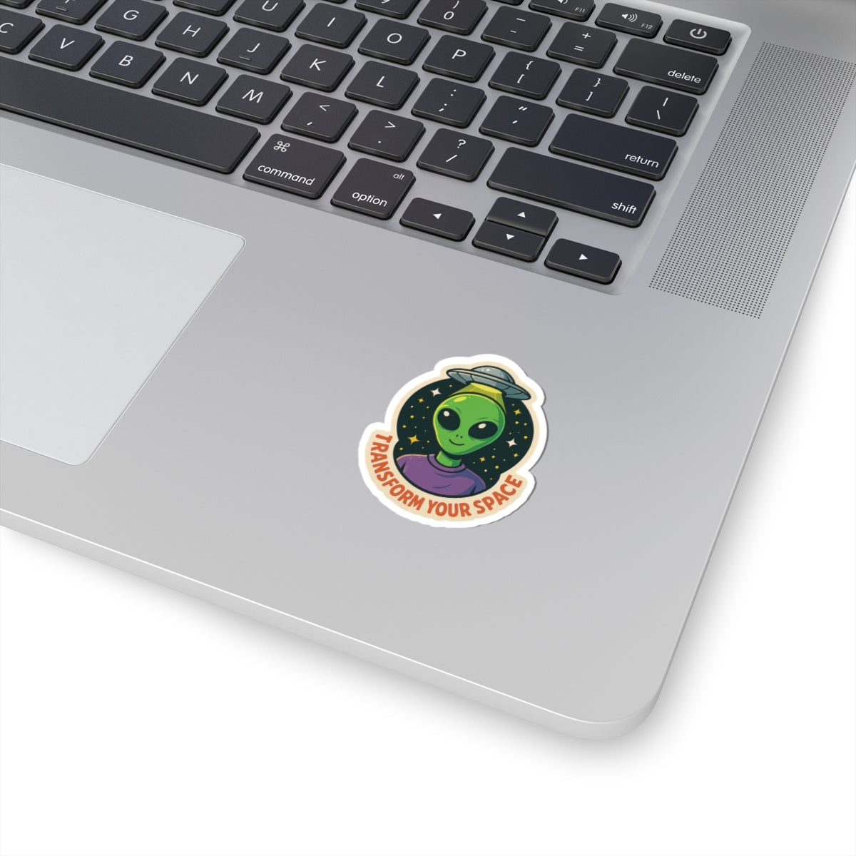 Transform Your Space | Alien Vinyl Sticker Available in 2", 3", 4", and 6" sizes | Square Glossy Kiss-Cut Sticker | Free Shipping