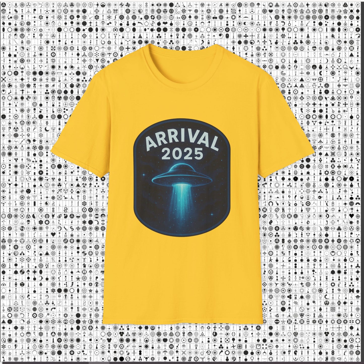 Unisex UFO Arrival 2025 T-Shirt, Funny Graphic Tee, Gift for Space Lovers, Sci-Fi Apparel, Alien Enthusiast Shirt, Casual Wear
