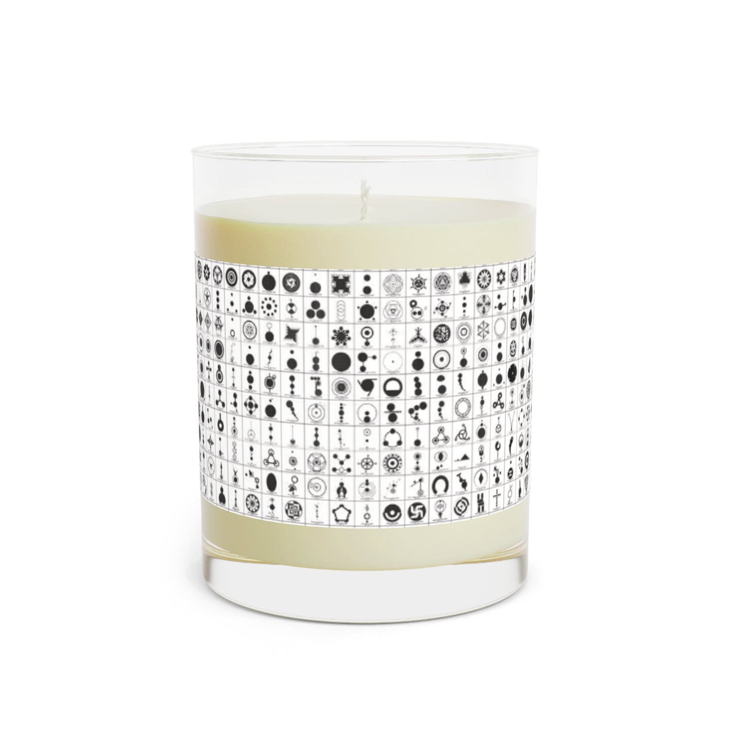 Crop Circles Elegant Black & White Scented Candle - Aromatic Home Decor, Relaxing Gift for Her, Modern Candle, Peaceful Ambiance