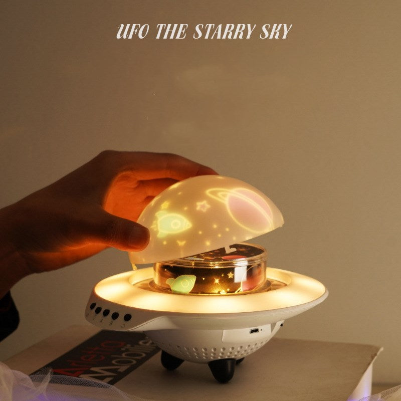 💡 UFO Star Projector Night Light – Dream Under a Friendly Sky