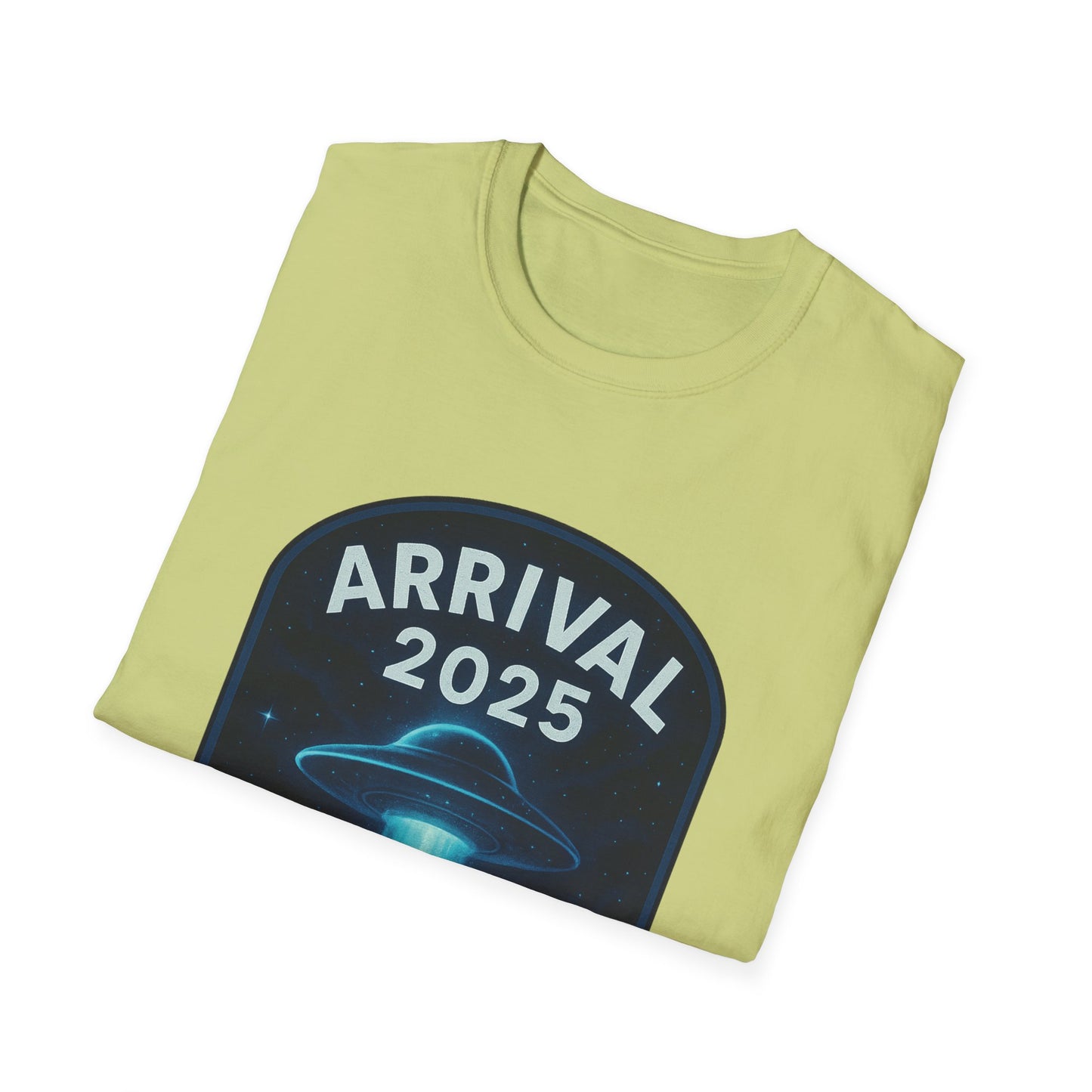 Unisex UFO Arrival 2025 T-Shirt, Funny Graphic Tee, Gift for Space Lovers, Sci-Fi Apparel, Alien Enthusiast Shirt, Casual Wear