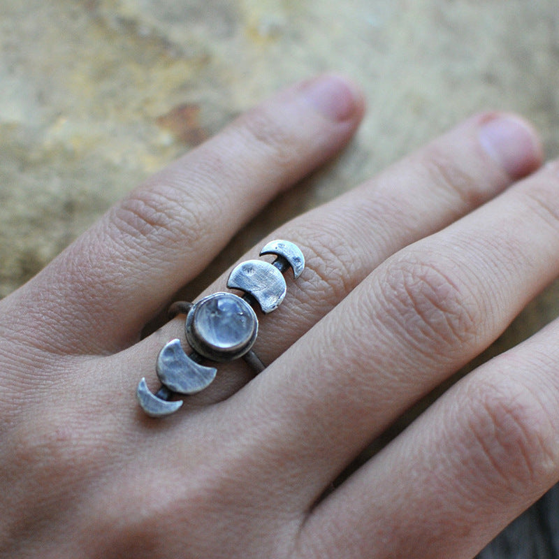 π Moonstone Moon Ring β Align with the Quiet Power of the Moon