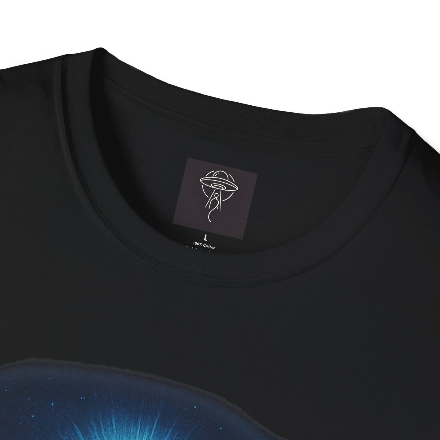 Sacred Glow Unisex T-Shirt, Spiritual Tee, Jesus Graphic Shirt, Inspirational Apparel, Christian Gift, Casual Wear, UFO