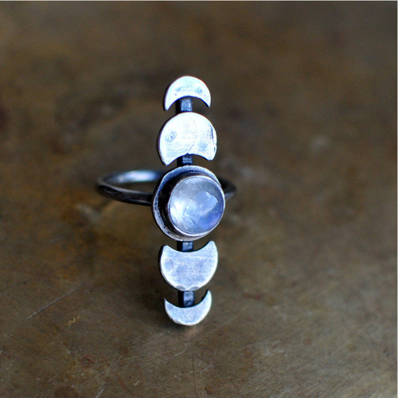 π Moonstone Moon Ring β Align with the Quiet Power of the Moon