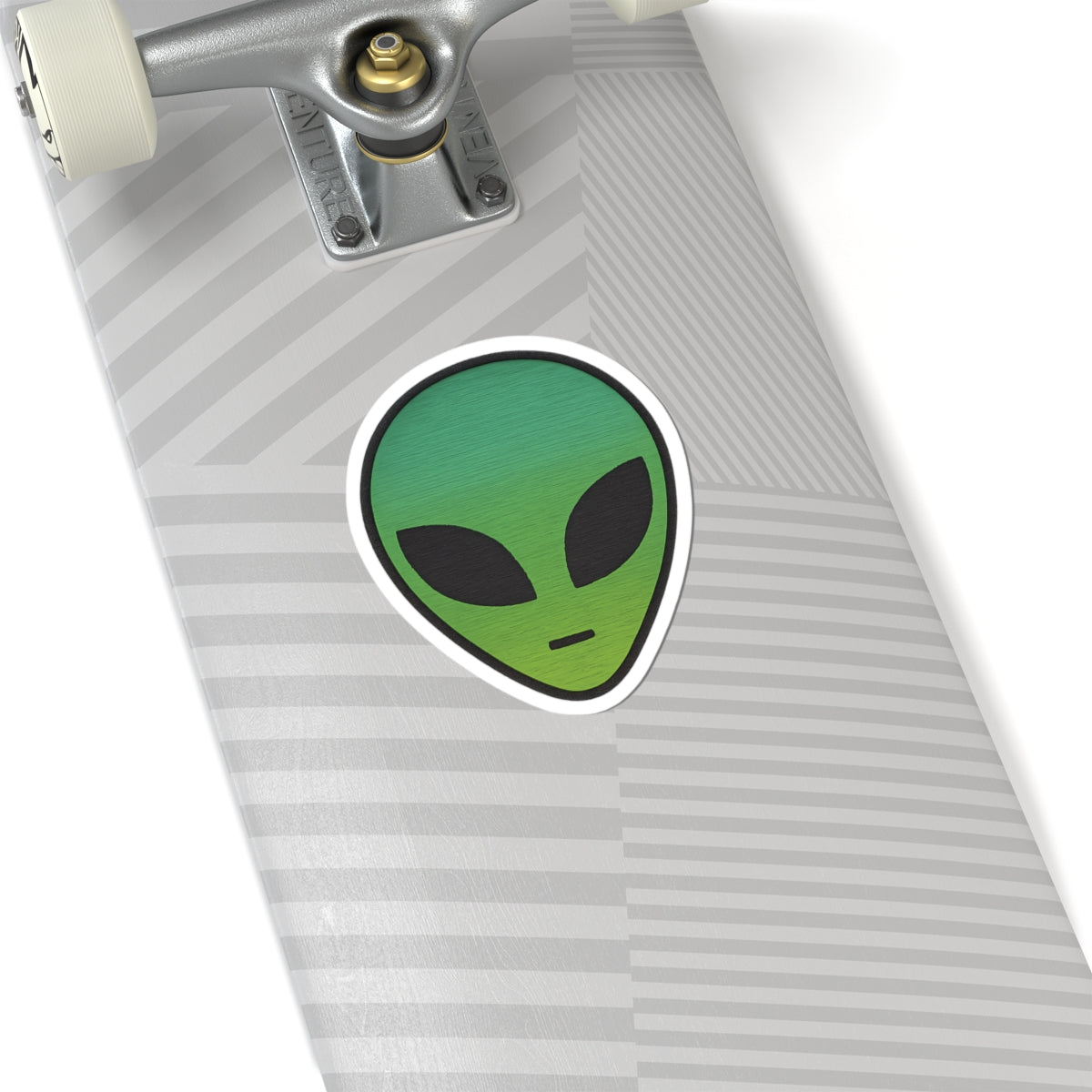 Alien Vibe Kiss-Cut Stickers - Whimsical Decor, Laptop Stickers, Cute Gift, Sci-Fi Lovers, Customizable Designs
