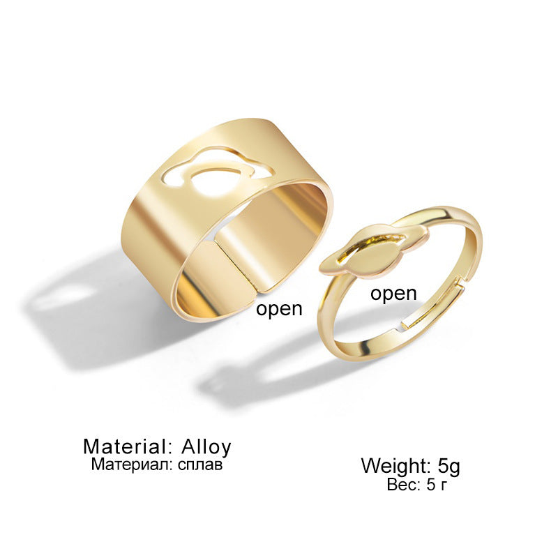 💍 Spaceship Ring Set – Signals from the Stars, Worn by You