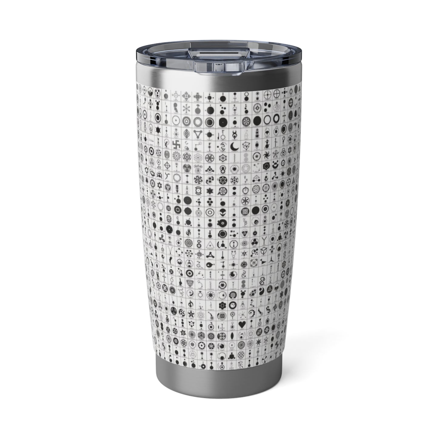 Crop Circles Vagabond 20oz Tumbler, Travel Mug, Stylish Drinkware, Adventure Companion, Unique Gift for Travelers, Modern Design