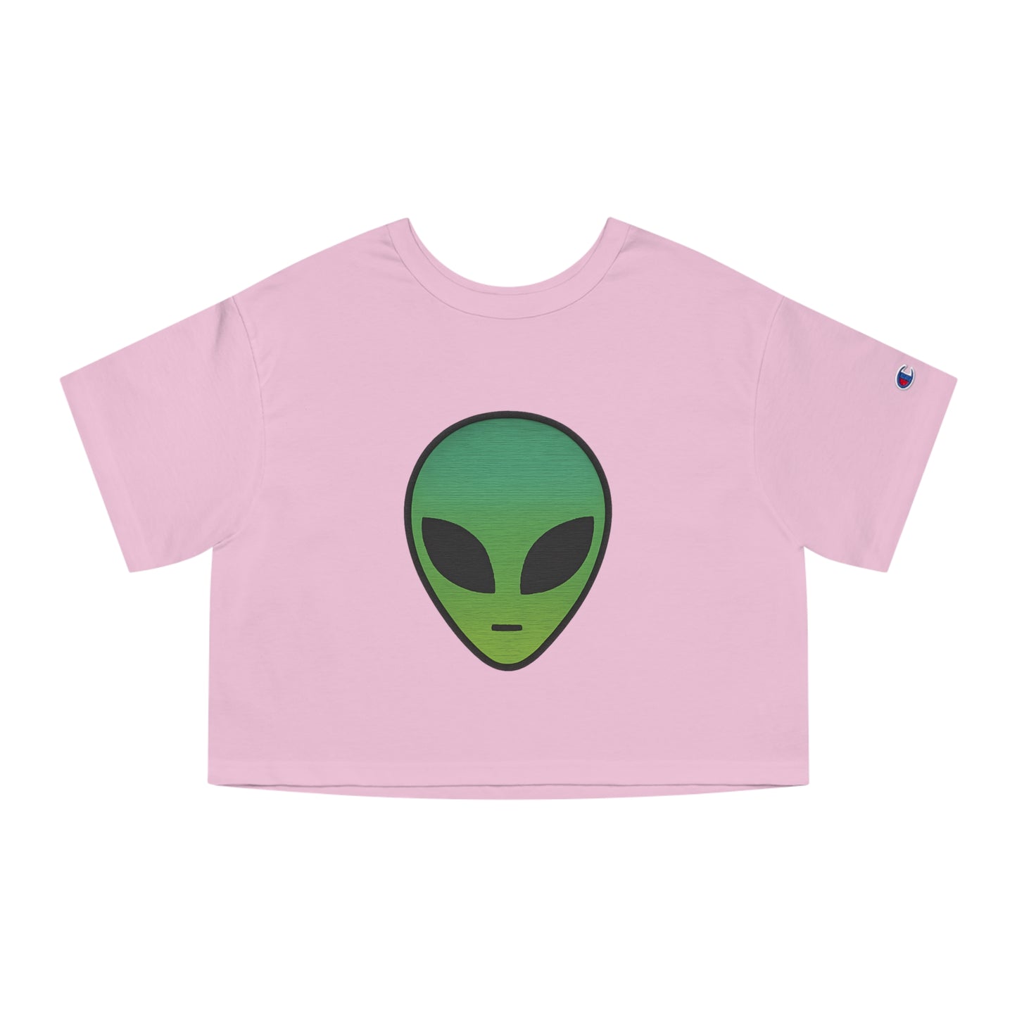Cropped T-Shirt with Alien Design, Stylish Summer Top, Gift for Sci-Fi Lovers, Casual Wear, Unique Graphic Tee
