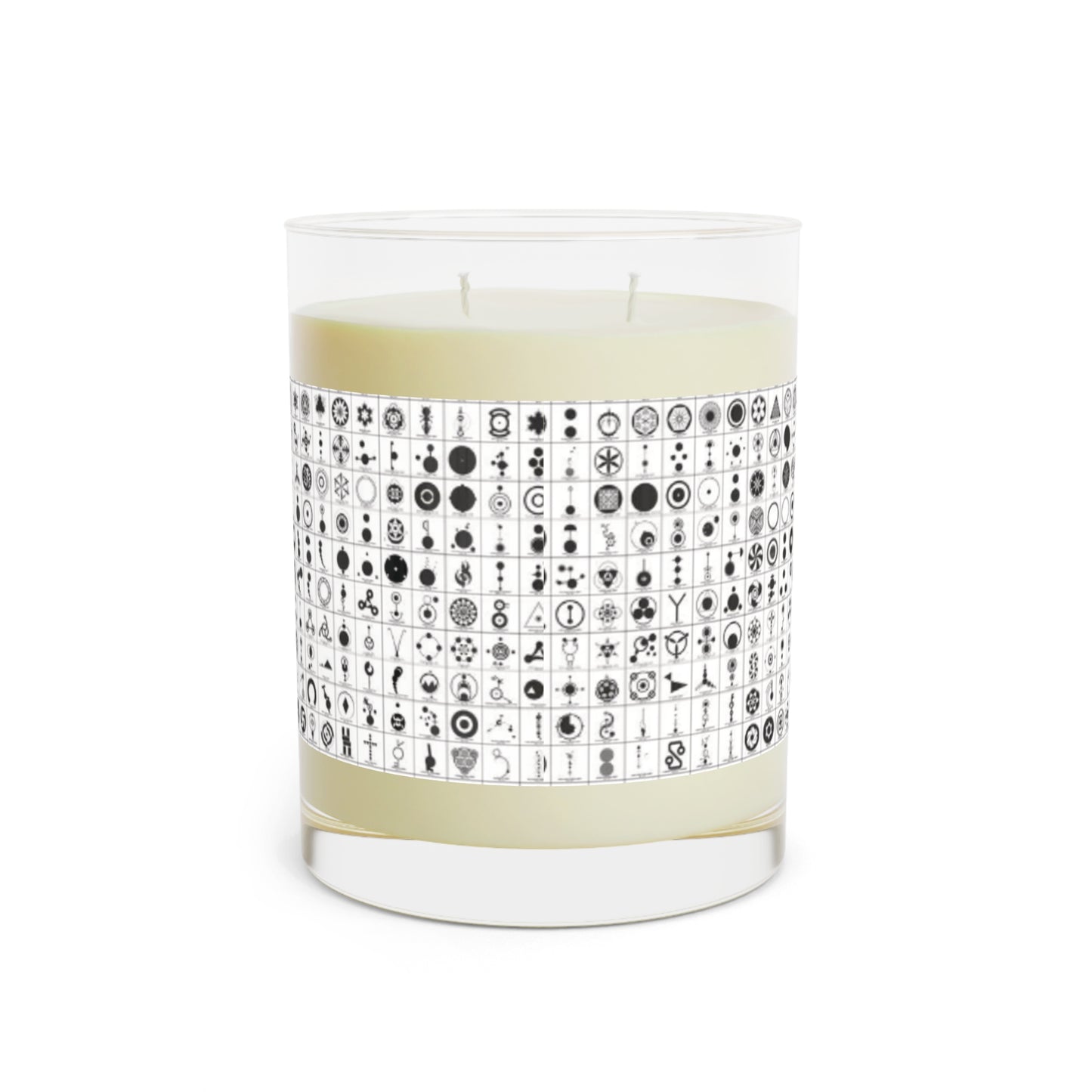 Crop Circles Elegant Black & White Scented Candle - Aromatic Home Decor, Relaxing Gift for Her, Modern Candle, Peaceful Ambiance